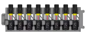 Bosch Príslušenstvo - Súprava bitov T25, 8 ks 2608522381