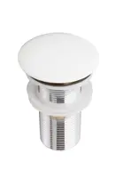 kielle - Umývadlová výpusť, ClickClack, bez prepadu, biela 30901031