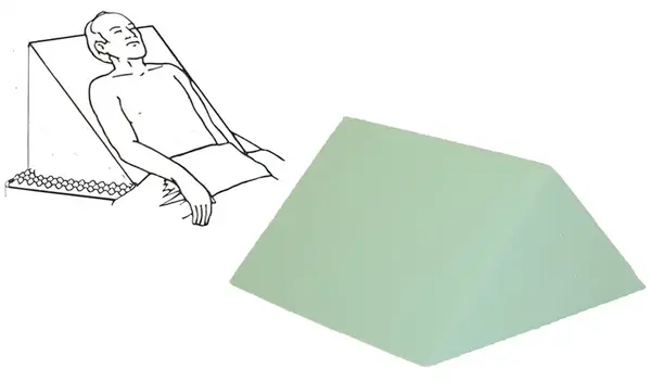 Polohovacia opierka vyrobená z peny 45° PP-10, bez poťahu