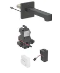 Geberit Brenta - Elektronický umývadlový ventil pod omietku, sieťové napájanie, easy to clean, matná čierna 116.291.14.1