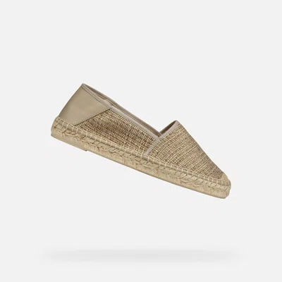Béžové dámské espadrilky Geox Lampedusa - Dámské