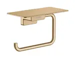 Hansgrohe AddStoris - Držák toaletního papíru s poličkou, kartáčovaný bronz 41772140
