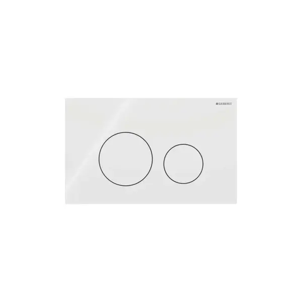 Geberit Sigma40 - Ovládání splachování, sklo/bílá 115.628.SI.1