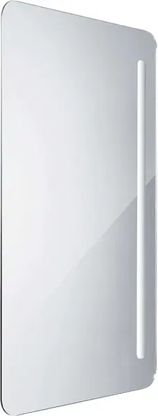 Nimco Zrcadla - Koupelnové podsvícené LED zrcadlo série 2000, 100x60 cm, hranaté, aluminium ZP 2004