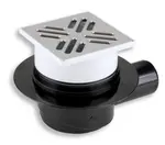 Novaservis Příslušenství - Podlahová vpust boční, 11x11/5 cm, nerez 450,0