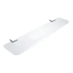 Nimco Kibo - Polička s frézovanými otvory, délka 50 cm, matný plexiglass/chrom Ki X350-26