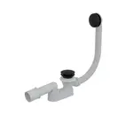 Alcadrain Odtokové soupravy - Vanová odtoková a přepadová souprava, délka 800 mm, Click-Clack, matná černá A507BLACK-80