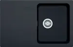 Franke Orion - Tectonitový dřez OID 611-78, 78x50 cm, černá 114.0288.588