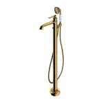 OMNIRES Armance - Vanová baterie do podlahy, s tělesem, zlatá AM5233GL