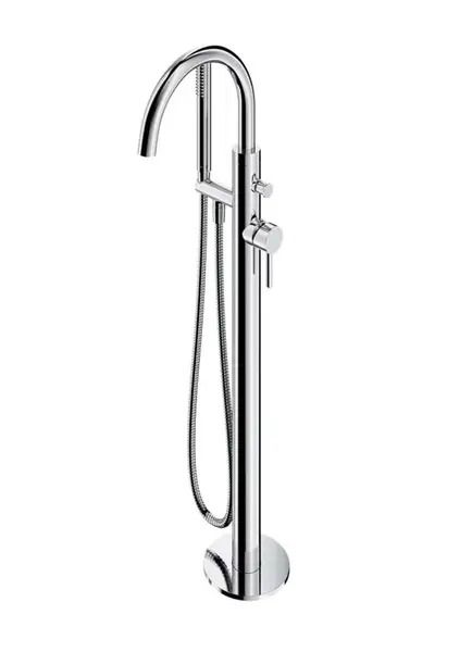 OMNIRES Y - Vanová baterie do podlahy, s tělesem, chrom Y1233-SCR