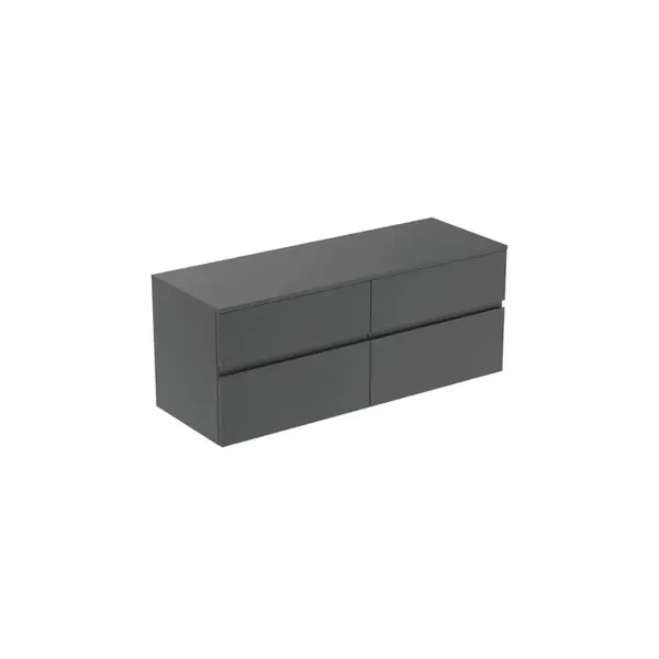 Ideal Standard Finesse - Umyvadlová skříňka, 140x51x56 cm, 4 zásuvky, matný antracit E3441Y2