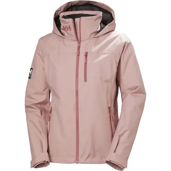 Helly Hansen CREW HOODED MIDLAYER Dámská jachtařská bunda, růžová, velikost