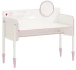 Psací stůl s usb portem susy - bílá/růžová