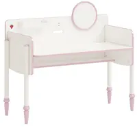 Psací stůl s usb portem susy - bílá/růžová