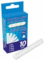 Křídy M bílá trojhranné  10 ks v krabičce neprášivá