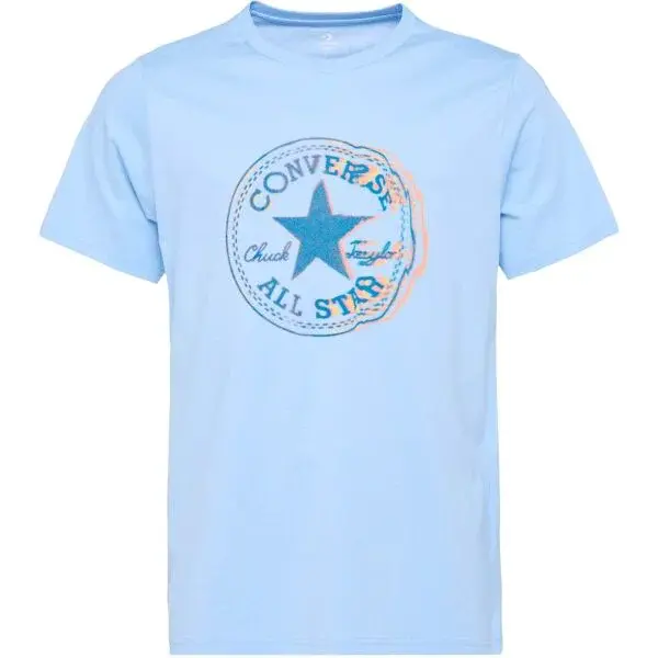 Converse ONLY ONE TEE Pánské tričko, světle modrá, velikost