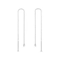 Náušnice z bieleho zlata s laboratórnymi diamantmi KLENOTA