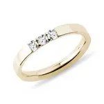 Zlatý prsteň s diamantmi KLENOTA
