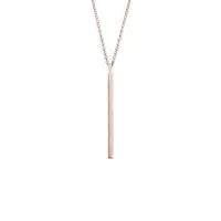 Náhrdelník s hladkou tyčinkou z ružového zlata KLENOTA