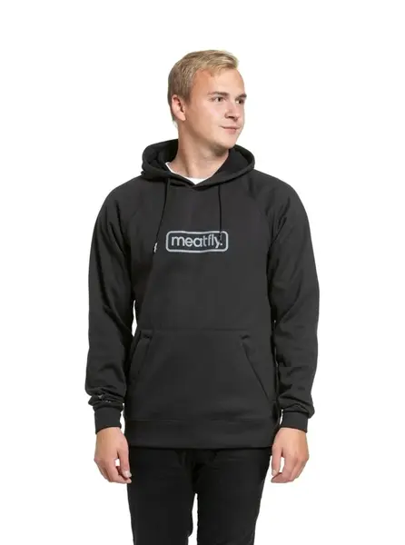 Meatfly pánská technická mikina Gravel Black | Černá | Velikost S