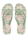 Roxy dámské žabky Tahiti VII Green / Pink | Zelená | Velikost 8 US