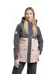 Dámská street bunda meatfly xita šedá/starorůžová m