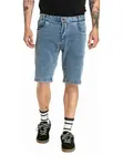 Meatfly pánské kraťasy Just 2.0 Denim Dirty Washed | Modrá | Velikost 36