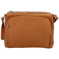 Dámská kožená crossbody kabelka světle hnědá - ItalY Bandit