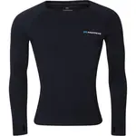 PROGRESS MT TDR Pánske merino tričko s dlhým rukávom, čierna, veľkosť
