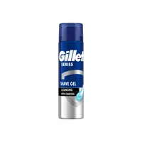 Gillette Series Charcoal gel na holení s dřevěným uhlím 200 ml