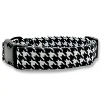 PafDog® Obojek pro psy - černo-bílý (kohoutí stopa) PAF-506