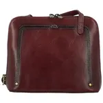 Luxusní dámská kožená crossbody Katana Rebora, hnědá