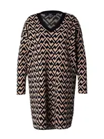 Vero Moda Curve Pletené šaty 'VMCARIA'  béžová / čierna