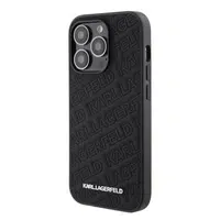 Zadní kryt Karl Lagerfeld PU Quilted Pattern pro Apple iPhone 15 Pro Max, černá