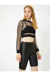 Koton Women's Leather Look Leggings