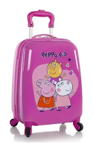 Detský kufrík na kolieskach Heys Kids Peppa Pig 4w Pink