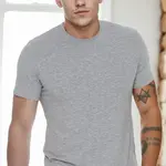 T8569 DEWBERRY BICYCLE COLLAR MEN'S T-SHIRT-GREY-2