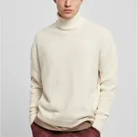 Oversized Roll Neck Sweater whitesand