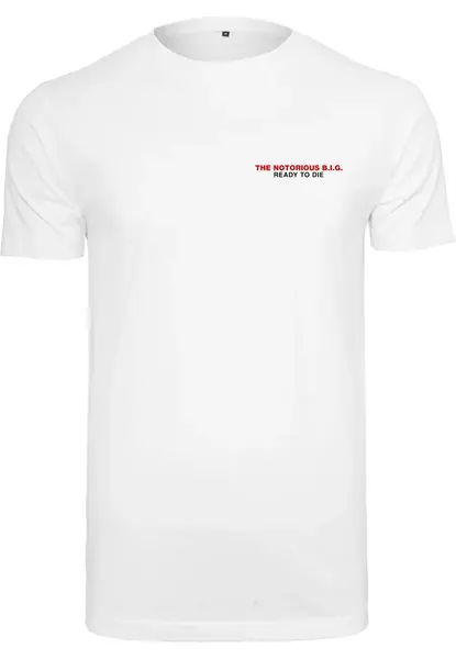 Notorious Big Ready To Die Tracklist T-Shirt White