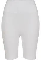Women's high-waisted cycling shorts white
