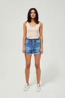Marisse High Waist Denim Shorts L-Sh-3405 Blue
