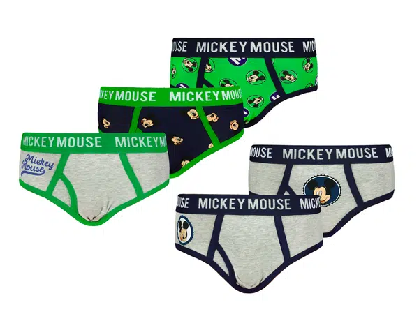 Chlapčenské slipy Character Mickey Mouse 5 Pack
