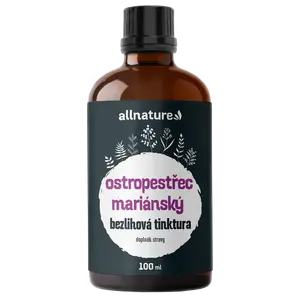 ALLNATURE Ostropestřec bezlihová tinktura 100 ml