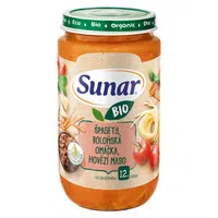 SUNAR Příkrm špagety boloňská omáčka hovězí maso 12m+ BIO 235 g