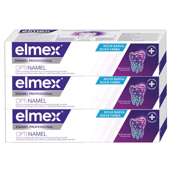 ELMEX  Enamel Professional Opti-namel zubní pasta pro ochranu zubní skloviny 3 x 75 ml