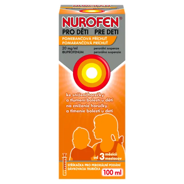 NUROFEN Pro děti pomeranč suspenze 20 mg/ml 100 ml