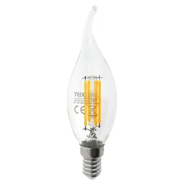 Žárovka Filament E14 5W bílá teplá TRIXLINE C35