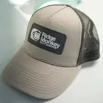 Ridgemonkey outdoors šiltovka stack logo badge trucker cap jet