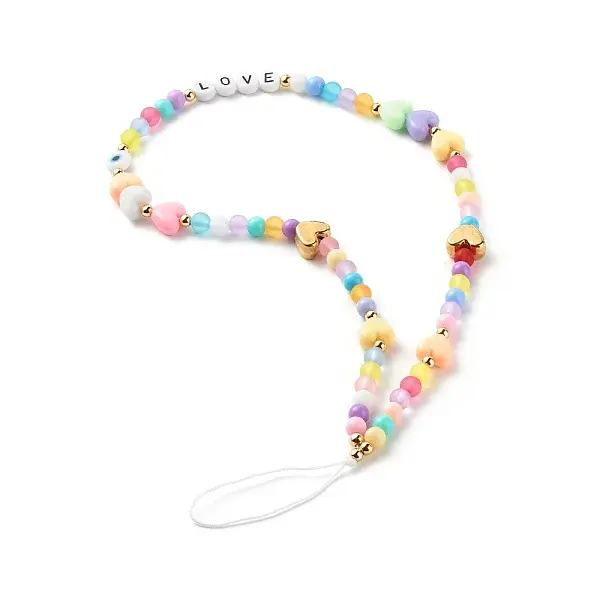 Acrylic Beads Mobile Straps