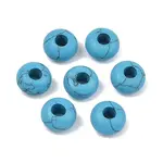 Synthetic Synthetic Turquoise European Beads
